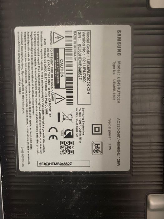 Piese tv Samsung 123 cm