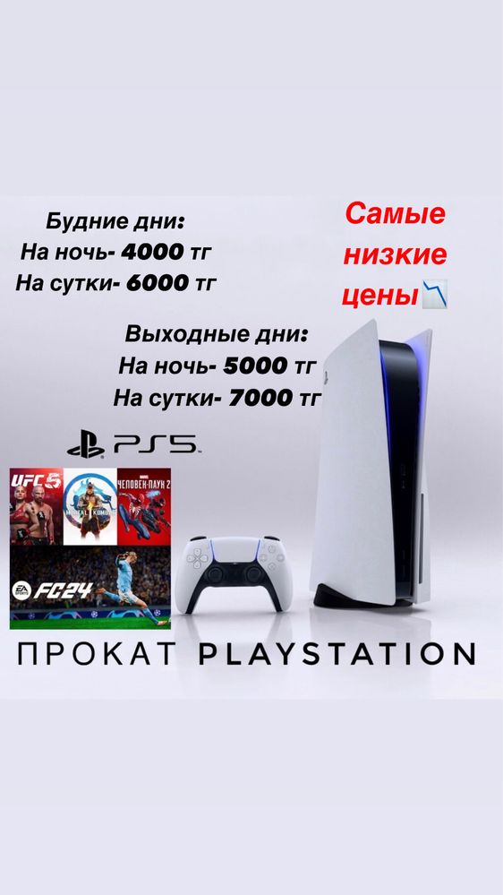Прокат Playstation 5 Аренда ps5 пс5