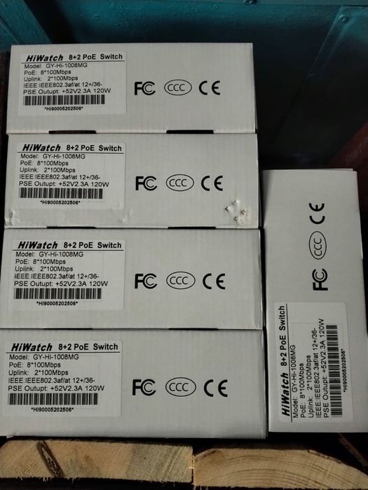 ПОЕ коммутатор свич 8 портовый