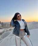 Geaca piele naturala AIM efect vintage
