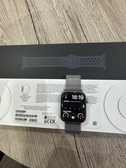 Apple watch 8 Stainless Steel 45 MM