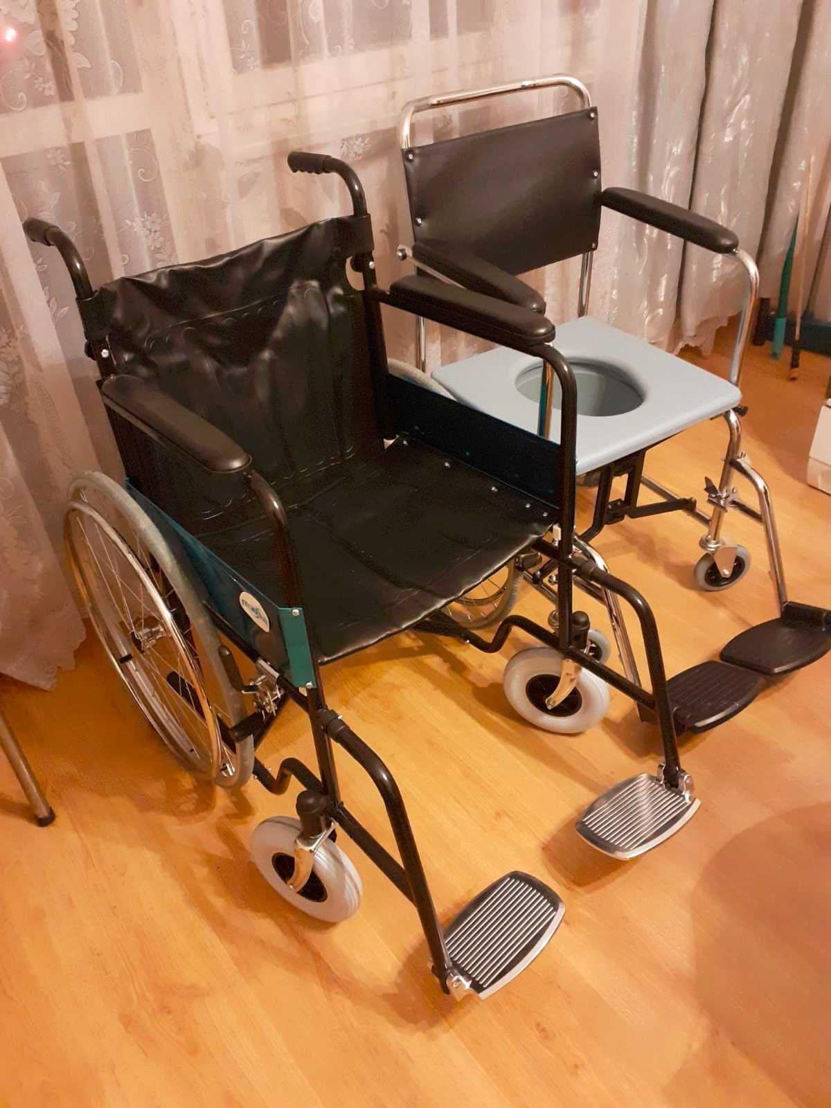 Инвалидна количка Mobi lux 2 броя колички в комплект и проходилка
