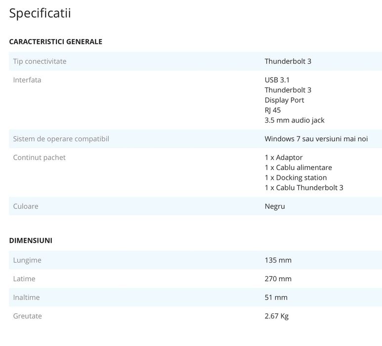 Docking Station Seagate FireCuda Gaming Dock, 4TB, Thunderbolt 3
