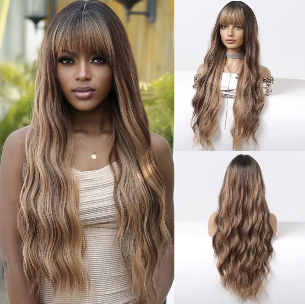 Peruca T82 Satena Breton ombre creata ondulata Suvite Blonde