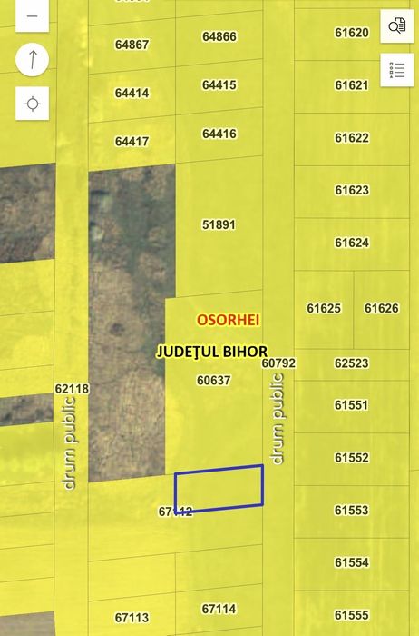 Teren 500 mp intravilan Oșorhei construibil