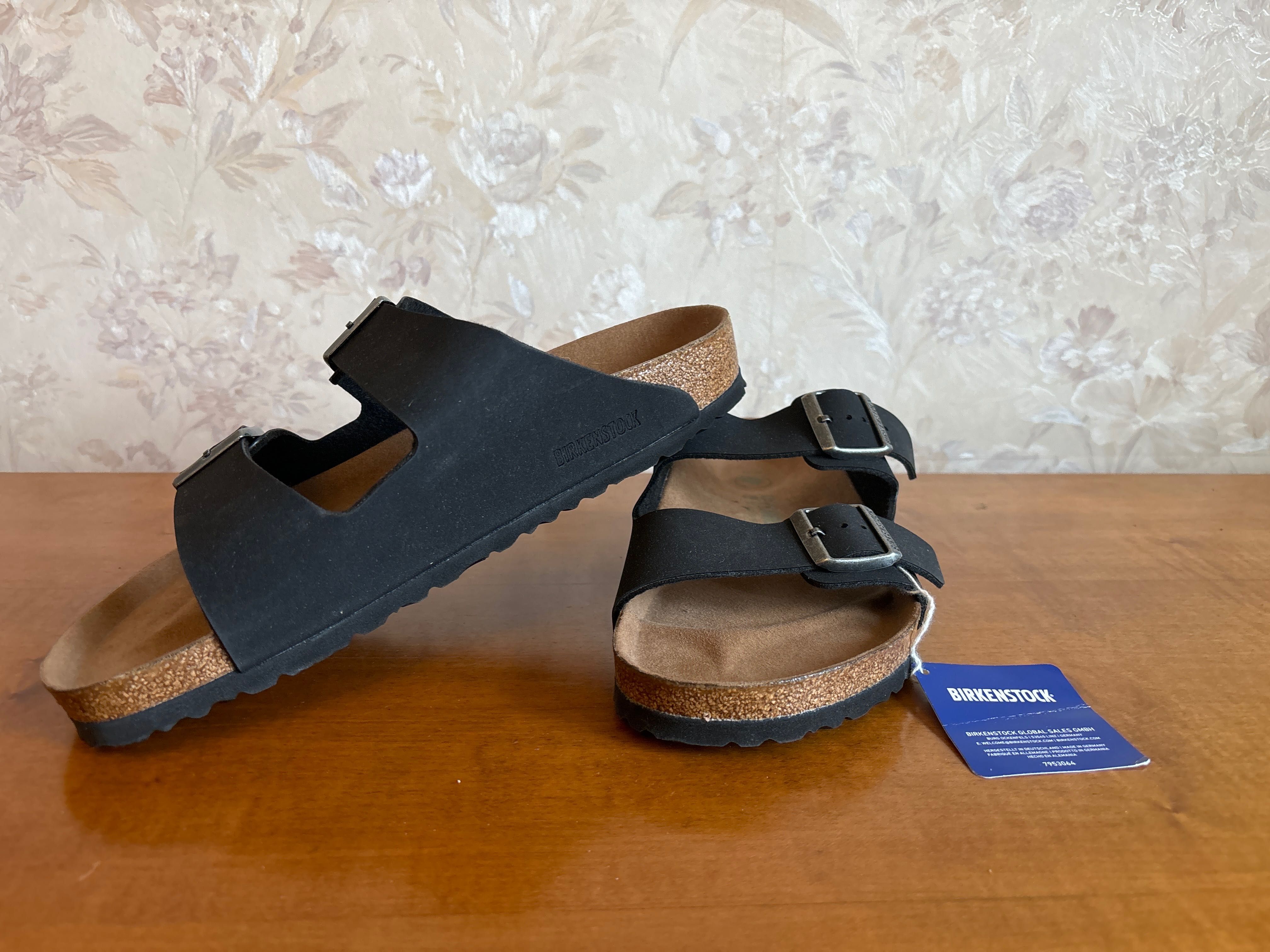 Slapi piele Barbati * Birkenstock* Arizona Black Earthy  , marime 43