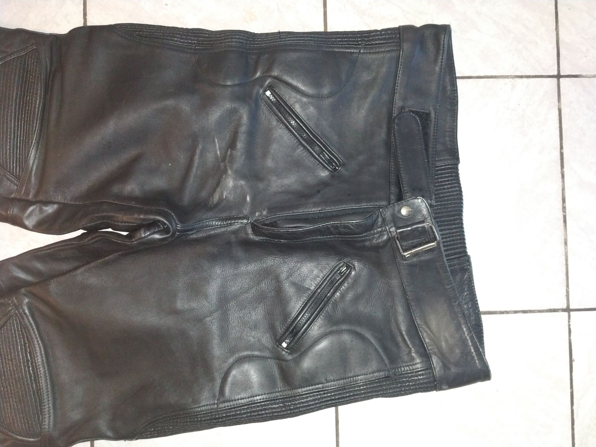 Pantaloni XL moto din piele