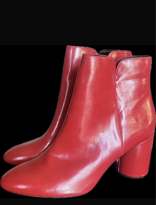 Botine din piele Bershka
