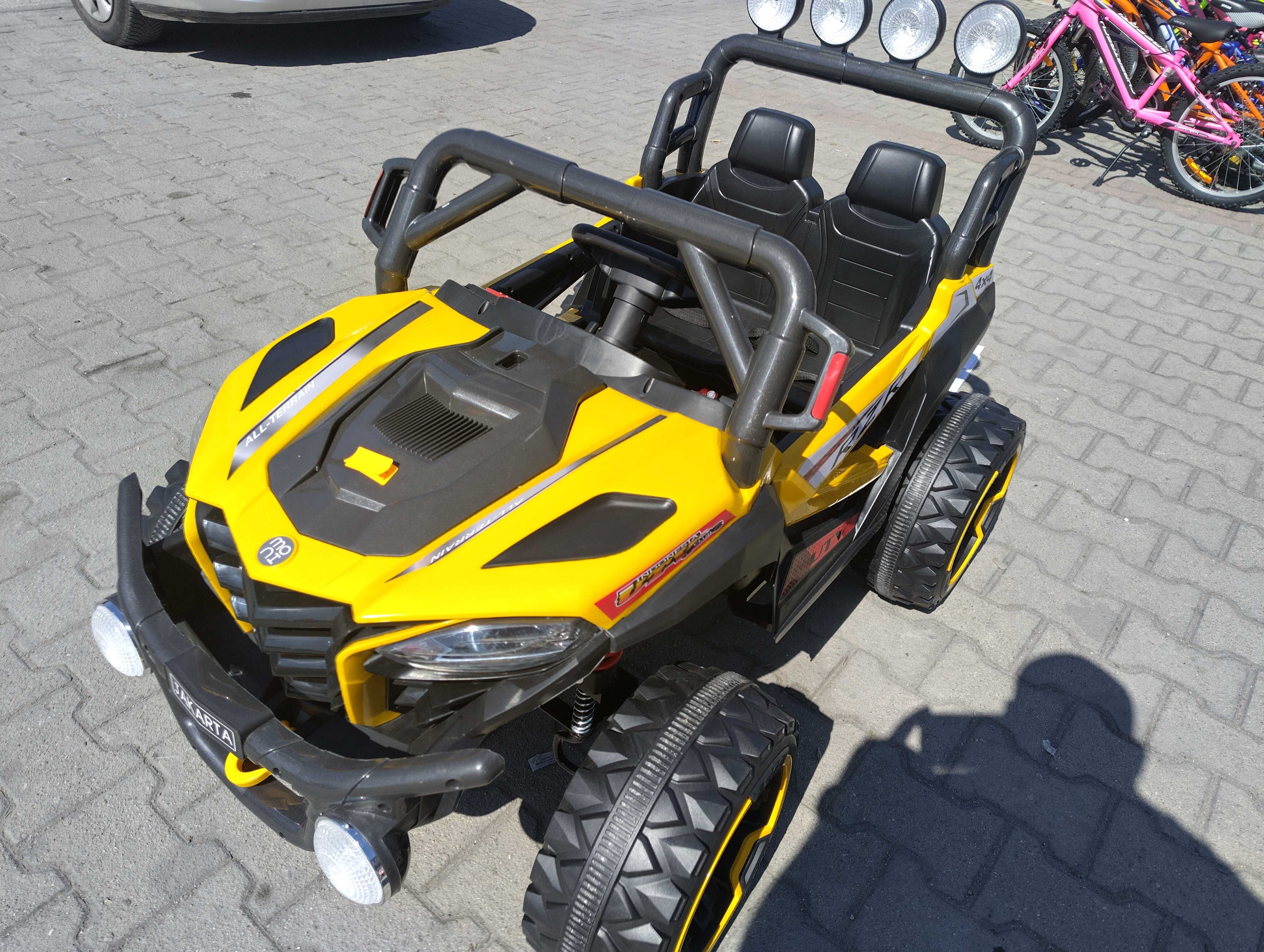 SAFARI двуместен акумулаторен джип JAKARTA 4x4 жълт