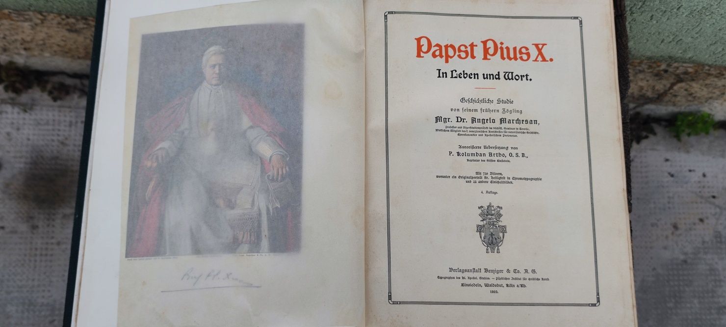 Carte veche Papa Pius x, an 1910