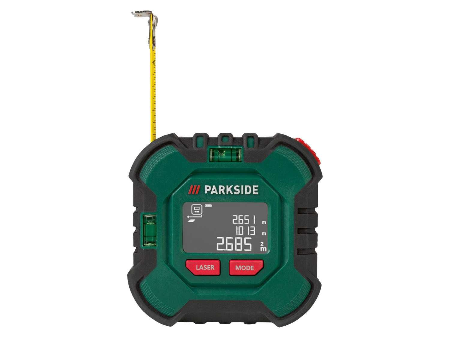 ruleta digitala telemetru 50m cu acumulator parkside PLMB 4 B1 laser