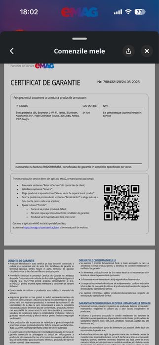 Vand boom box 3 wifi originala