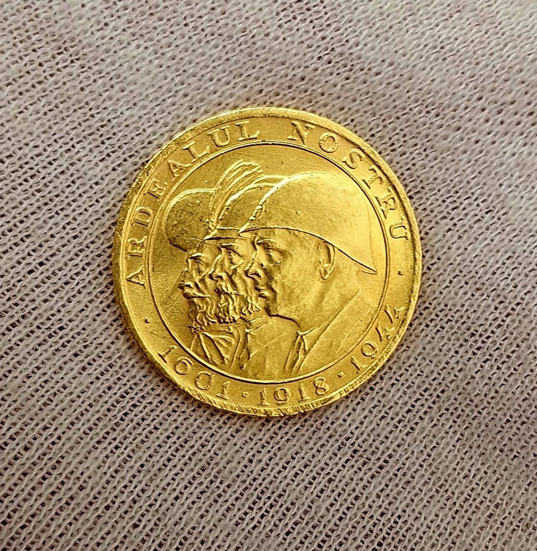 Moneda aur 20 lei 1944 Ardealul