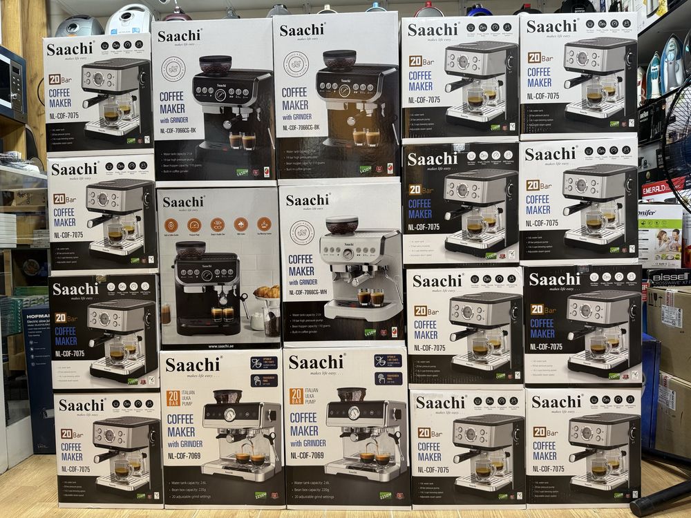Saachi koffe mashinalari 3 xil madeli keldi