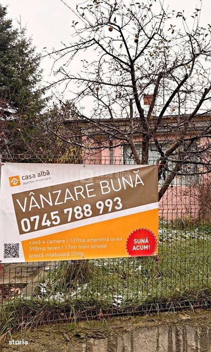 Central | proprietate de vanzare | casa 4 camere & teren 590mp