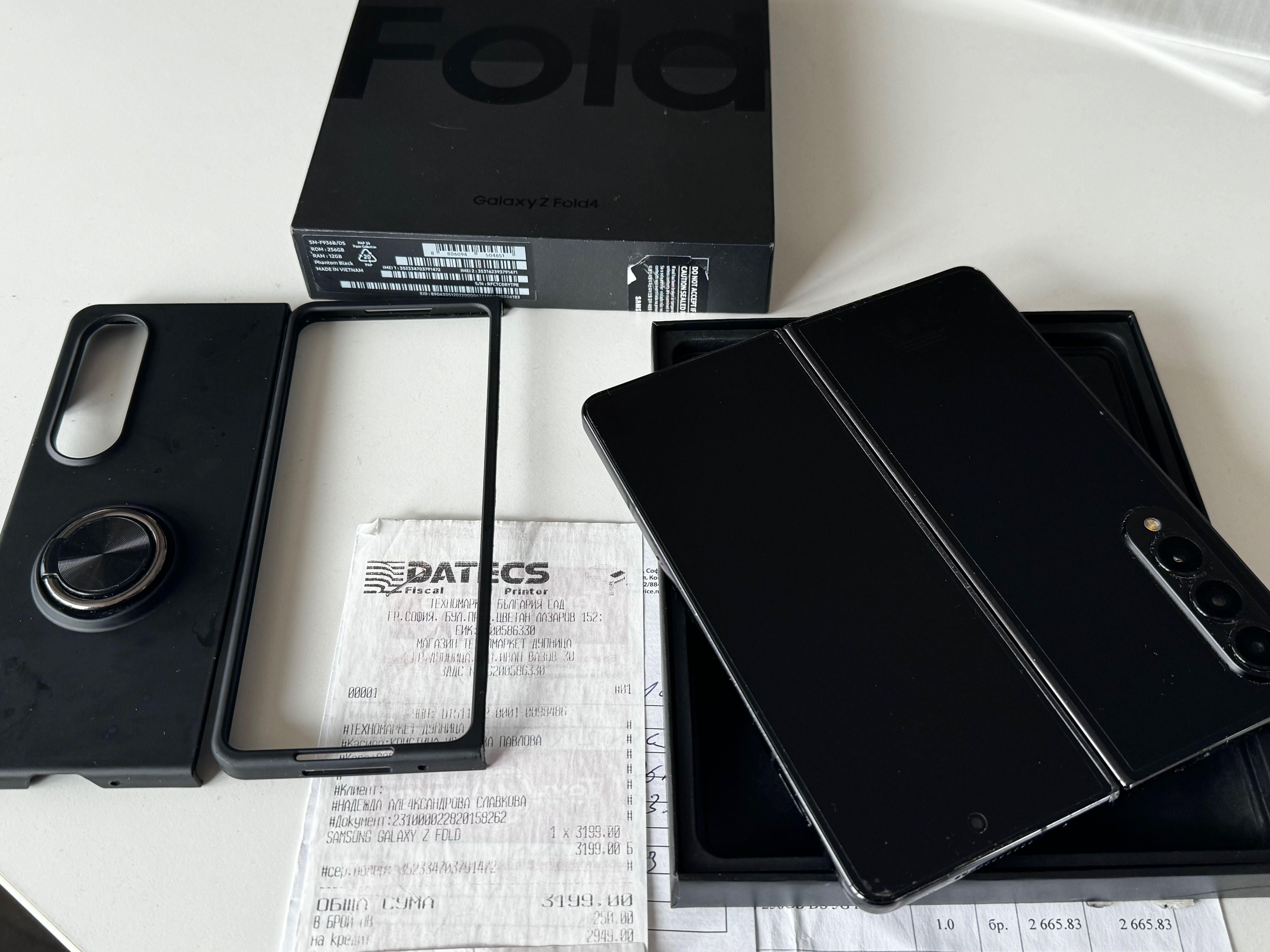 Samsung Z Fold 4 256GB Black Гаранция 1 година