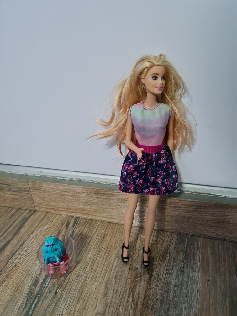 Papusa Barbie cu catel