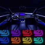 Lumini Ambientale Auto 12V RGB Telecomanda Banda Led Lumina Ambientala