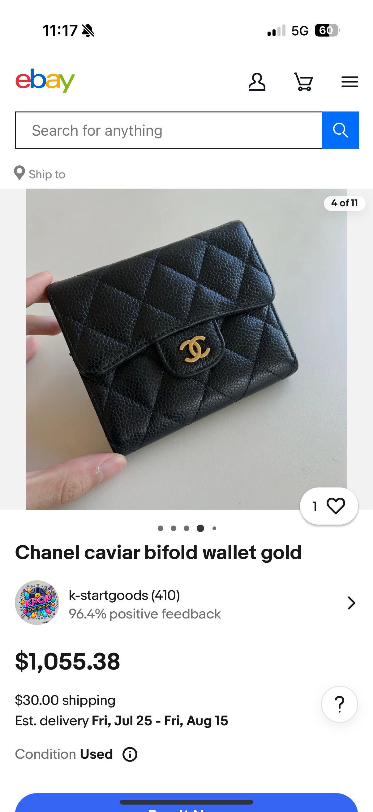 Chanel портофейл