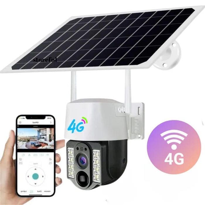 Camera supraveghere cu panou solar si cartela SIM 4G