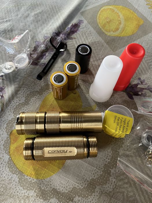 Lanterna Convoy S2+ brass (alama) 18650 18350