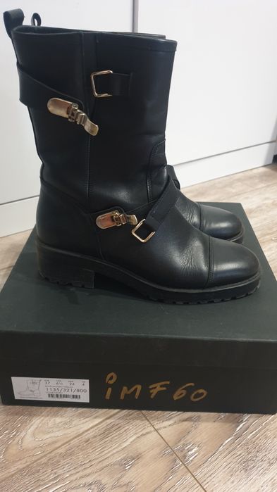 Ghete piele Massimo Dutti