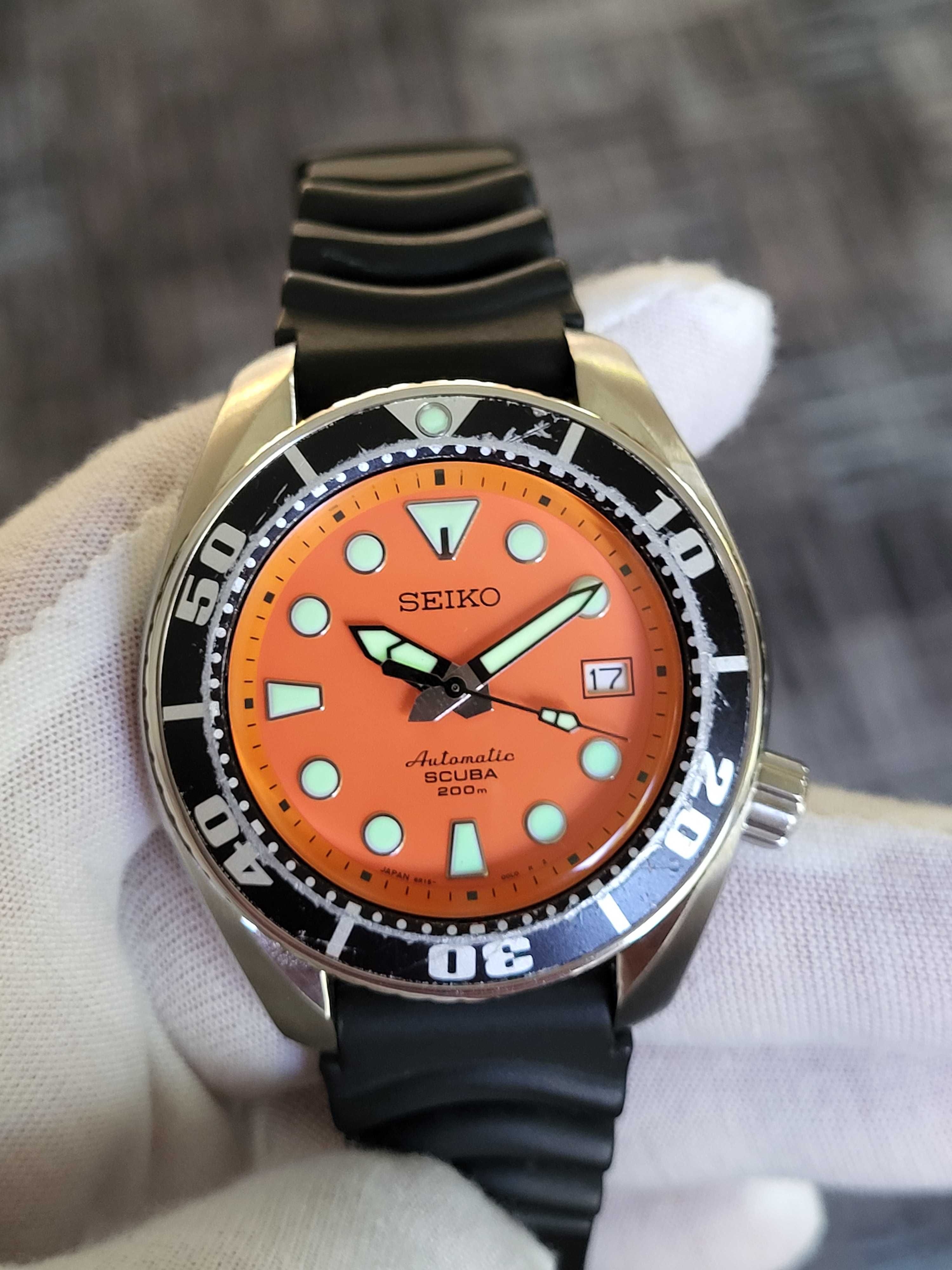 Seiko  Sumo Orange / First Generation Ref: SBDC005 (6R15-00G0)