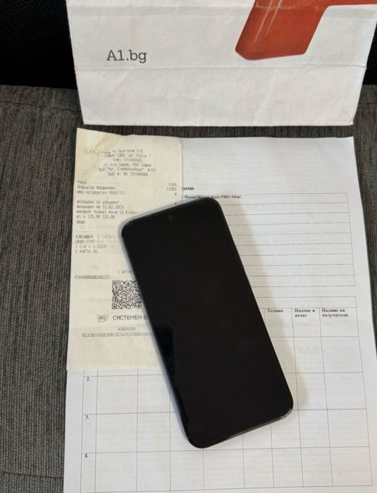 КАТО НОВ 256GB Huawei Nova 13 A1 Гаранция до 2027г. Black / Черен