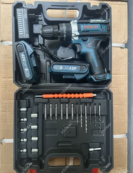 Бепул доставка ударный шуруповерт Bosch 10 патрон новый 48v