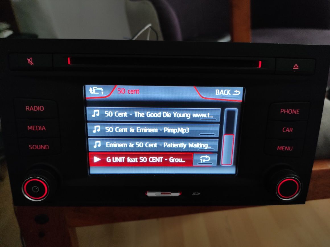 Radio  VW Seat Leon 2013 2017 bluetooth card telefon mib entry plus