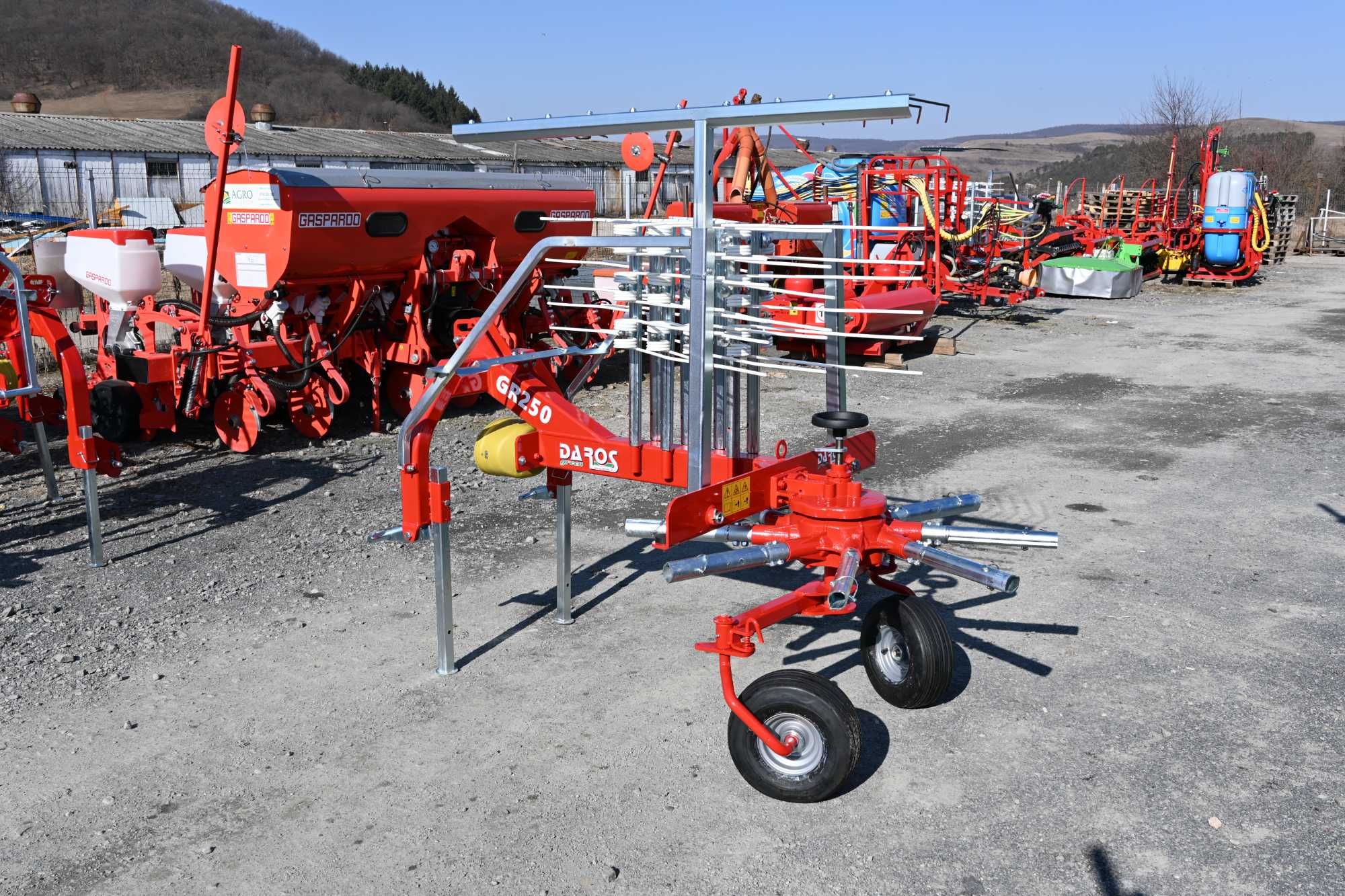 Grebla rotativa de adunat DA ROS GR 250 - fabricat in ITALIA