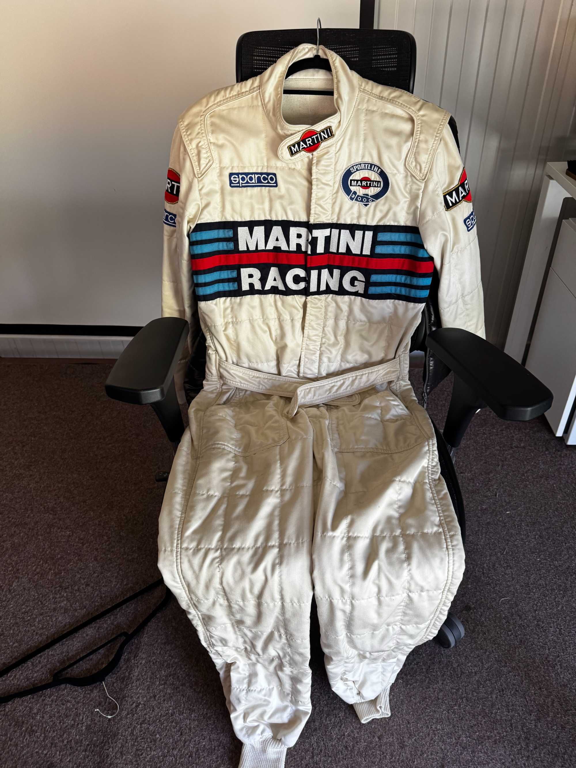 Съзтезателен гащеризон FIA Sparco Martini Racing COMPETITION R567 бял