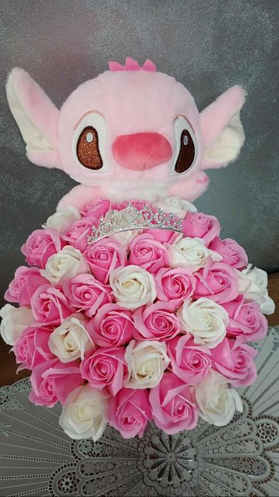 Trandafiri din satin si sapun