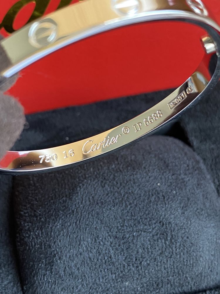 Brățara model Cartier LOVE White Gold 18K