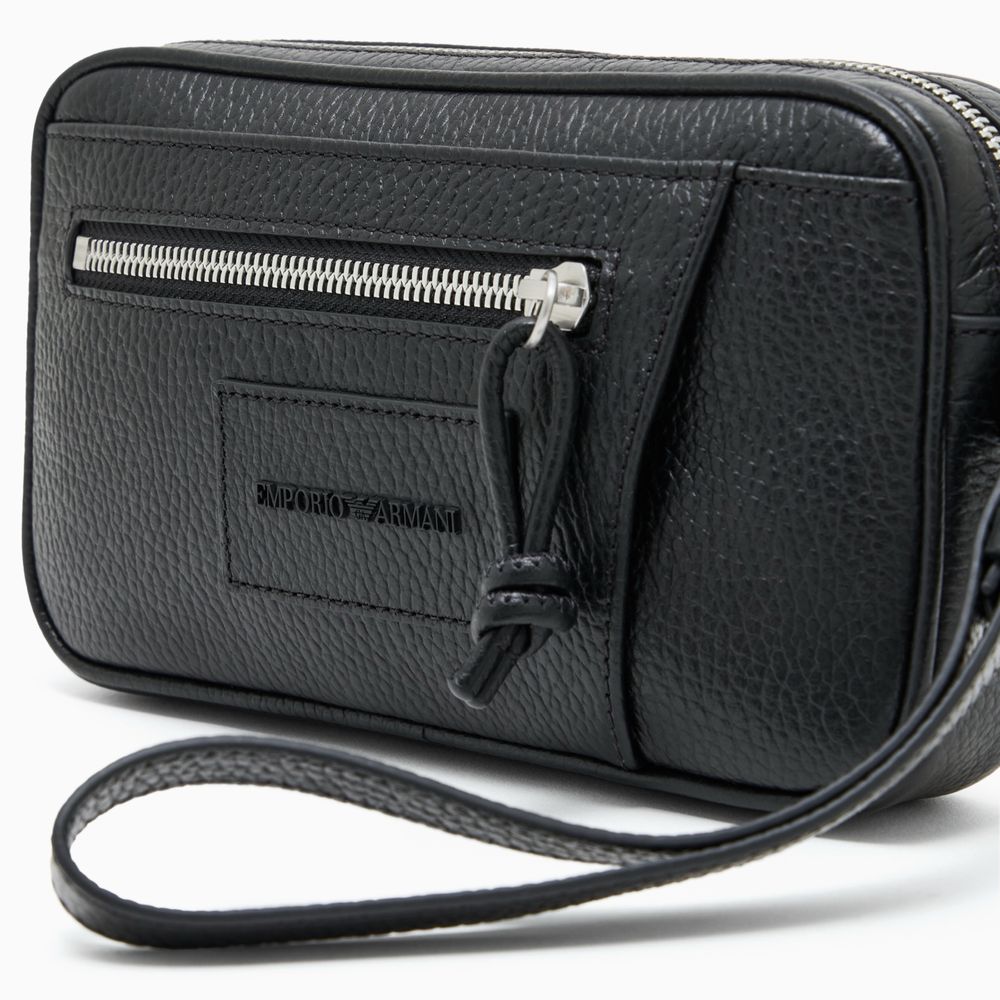 Оригинална мъжка кожена клъч чанта Emporio Armani