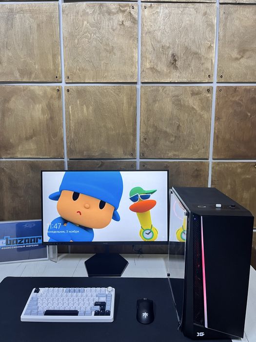 Игровой компьютер i7-7700  GTX 1650 SUPER  16gb ozy ssd 256gb hdd 1tb