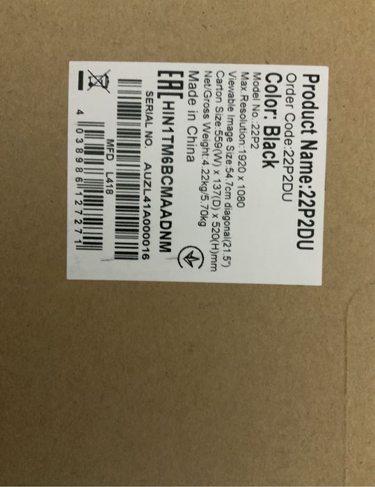 Monitor LED IPS AOC 21.5", 75Hz