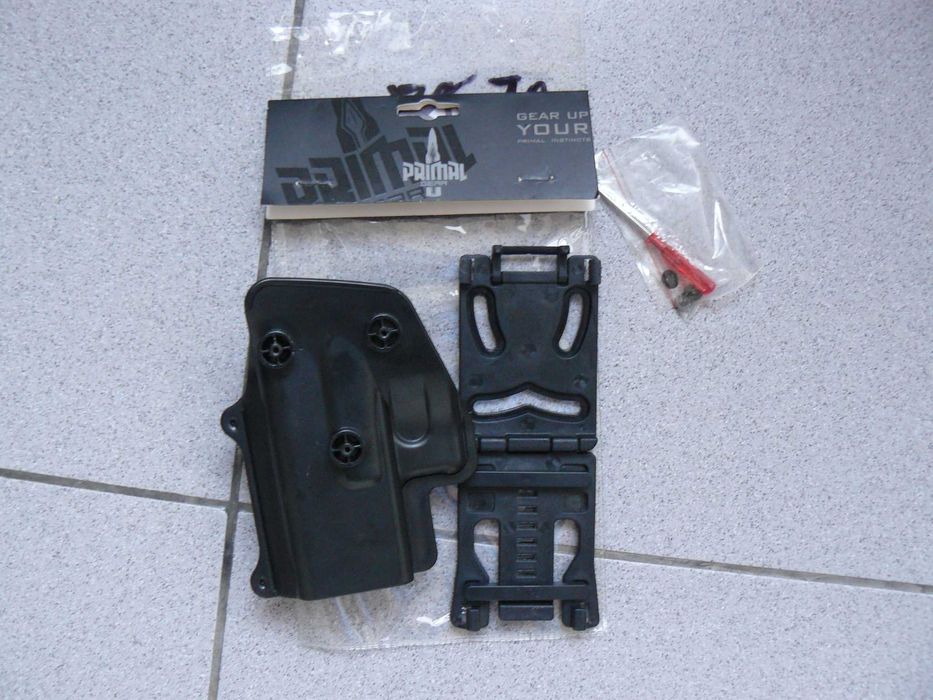 Toc Pistol COLT 1911 Curea PRIMAL GEAR Din Polymer,Nou,Negru,Cu Blocaj