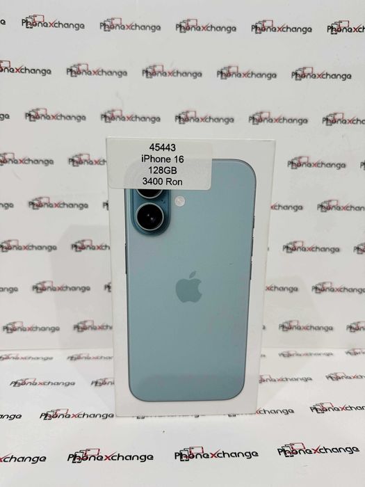 iPhone 16 Teal Neverlocked 128GB Sigilat