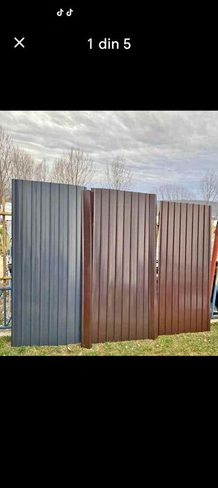 Tablă cutată colorată livrăm toată țara oferim transport gratuit la ce