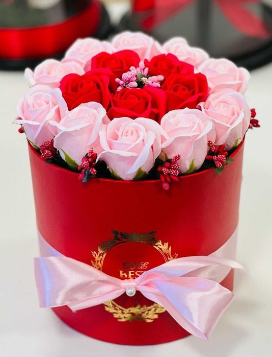 Buchete trandafiri din Săpun si satin