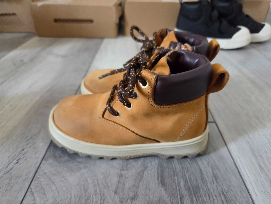 Ghete Zara din piele masura 23 unisex²