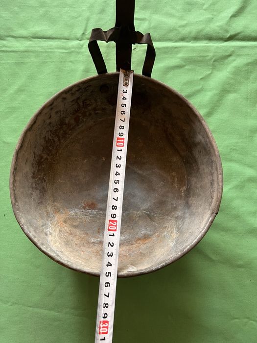 Антикварен меден менец и тиган