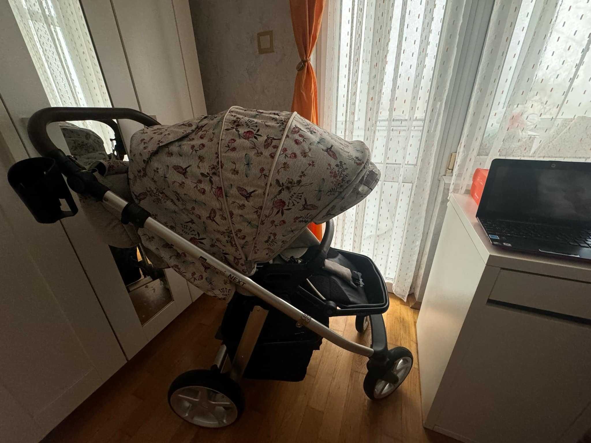 Бебещшка количка Espiro Next Limited Edition  2 в 1 - Birdy Beige