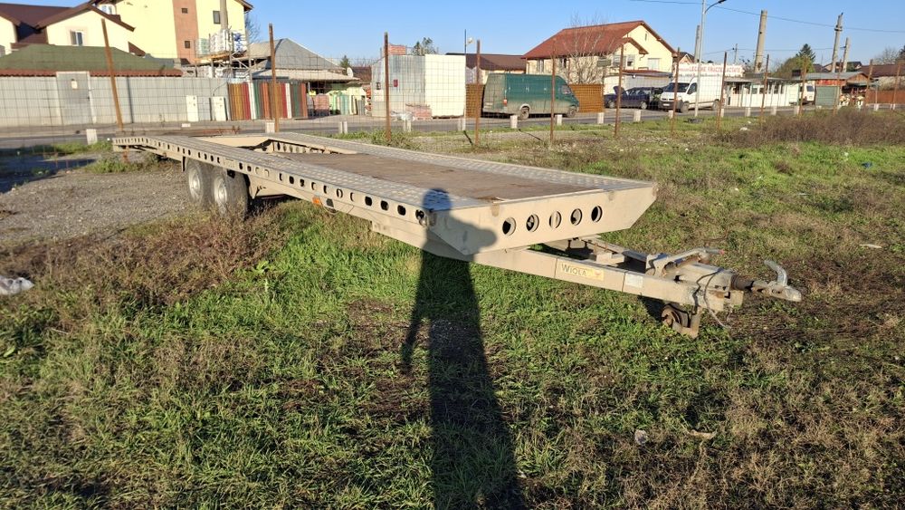 Placă de 9m cu 2 axe 3.5t platforma