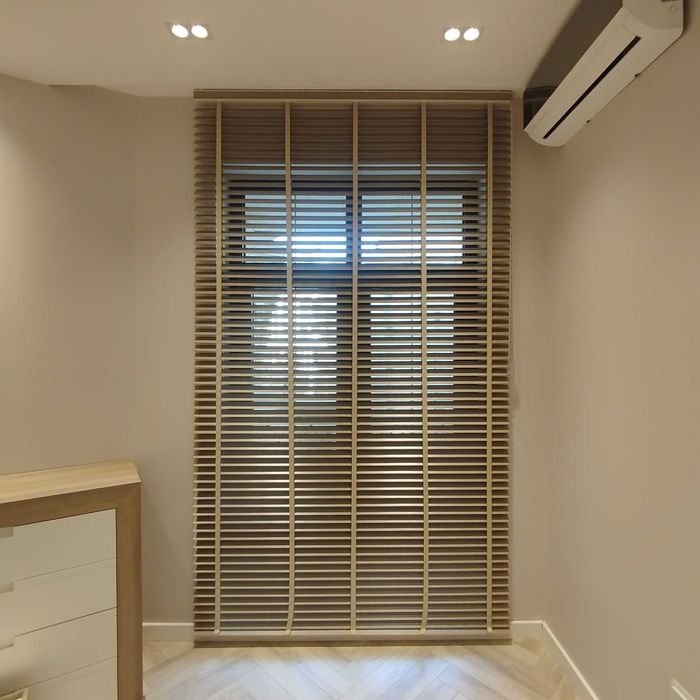 Деревянные жалюзи | Шторы | Римские шторы | Jalyuzi.  Dj064