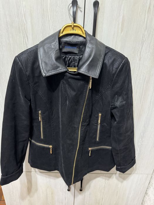 Касуха замш с накладным воротником