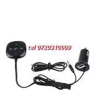 Car Kit Bluetooth Auxiliar Cu Jack Cu Bricheta 2 Usb