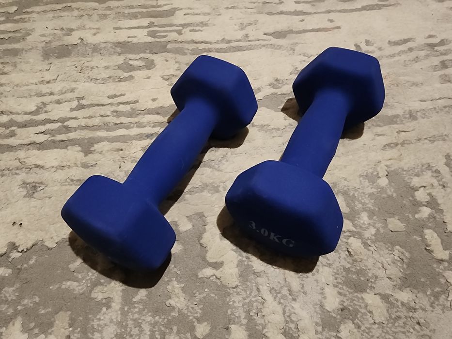 Гантели 3 кг прорезиненные