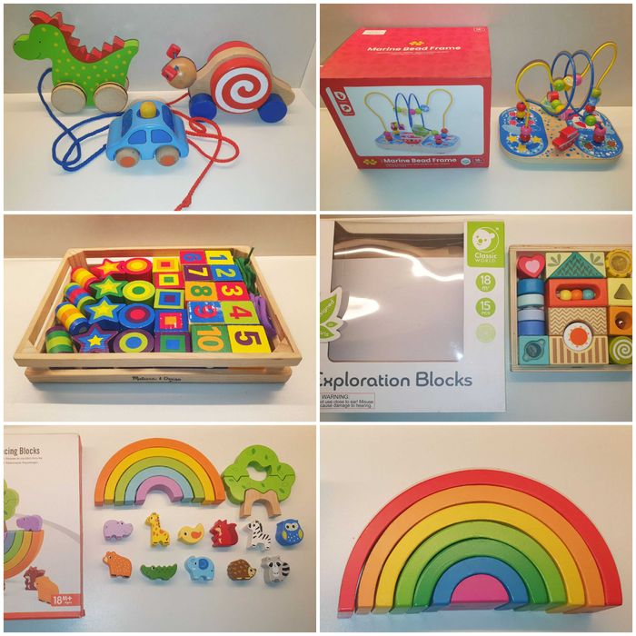 Дървени образоветлни играчки